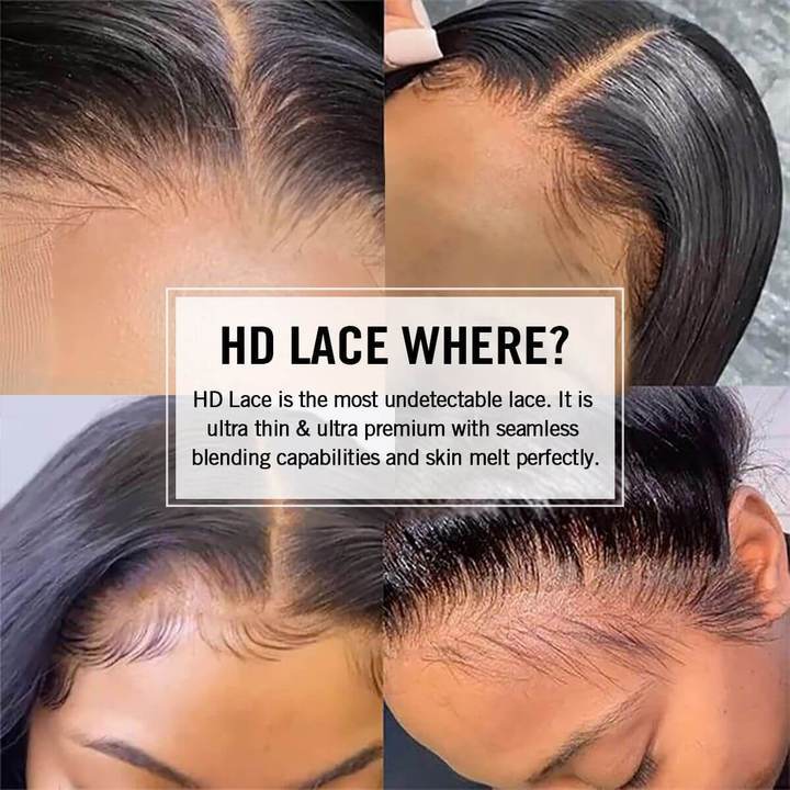Geeta Long Straight 13x4 HD Lace Front Wig Pre Plucked Natural Hairline 100% Virgin Human Hair Wigs