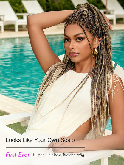 [New Arrival] 🔥Real Scalp Knotless Braided Wig – Lightweight Fit