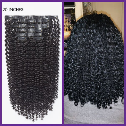 Straight / Body Wave / Kinky Curly / Yaki Straight / Kinky Straight / Messy Curly Clip in Hair Extensions Real Human Hair Pieces 135g 9pcs / 7pcs with Free Gift