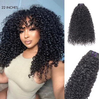 Messy Burmese Curly Bundles 100% Premium Remy Human Hair Bundles 1pc / 3pcs