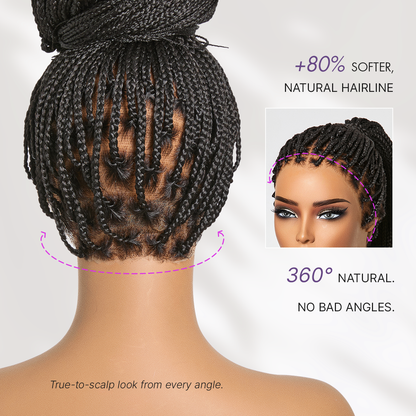 [New Arrival] 🔥Real Scalp Knotless Braided Wig – Lightweight Fit