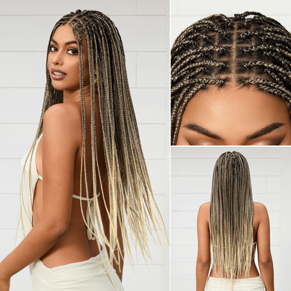 [New Arrival] 🔥Real Scalp Knotless Braided Wig – Lightweight Fit
