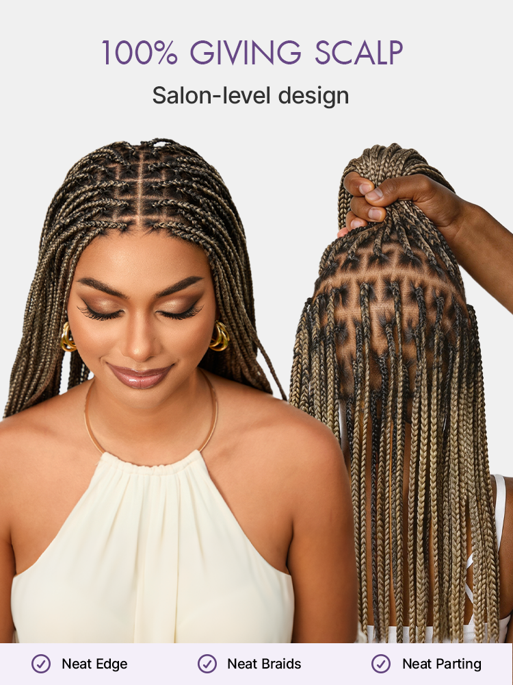 [New Arrival] Salon Braids HD Lace Knotless Wig ✨
