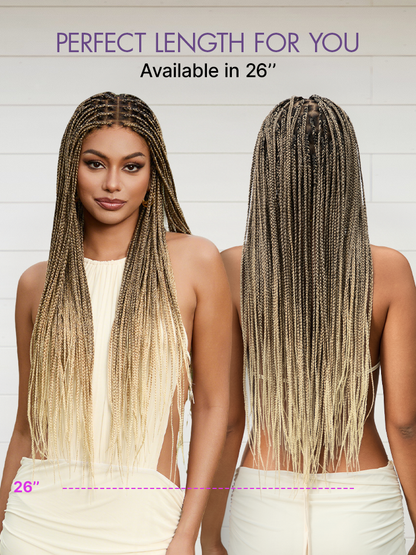 [New Arrival] 🔥Real Scalp Knotless Braided Wig – Lightweight Fit