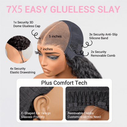 $179 26Inch Deep Curly Glueless Transparent Lace Front Wig Pre Plucked Brazilian Human Hair Wig Flash Sale