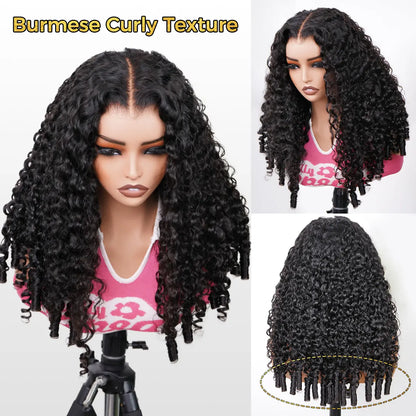 220% Density Curly Water Wave 13×6 Glueless Human Hair Wig