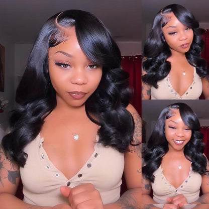 🔥Final 3 Hours: 70%OFF🔥  Density Side Part Glueless LayerCut Wig 6x8 Lace Closure Wig Body Wave Pre Cut Pre Bleached Ready Go Wigs