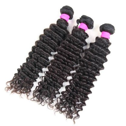 3pcs Body Wave / Water Wave / Deep Wave / Yaki Straight / Silky Straight 100% Virgin Human Hair Bundles