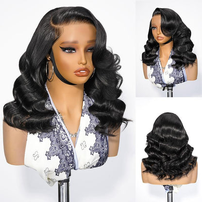 🔥Final 3 Hours: 70%OFF🔥  Density Side Part Glueless LayerCut Wig 6x8 Lace Closure Wig Body Wave Pre Cut Pre Bleached Ready Go Wigs