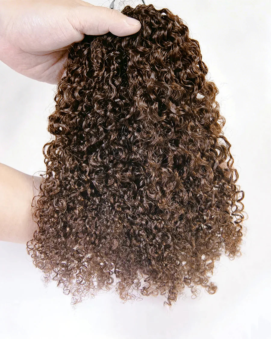 2026 New ✨ Chocolate Brown Curly Crochet Hair – Soft Lightweight Defined Curls