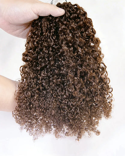 2026 New ✨ Chocolate Brown Curly Crochet Hair – Soft Lightweight Defined Curls