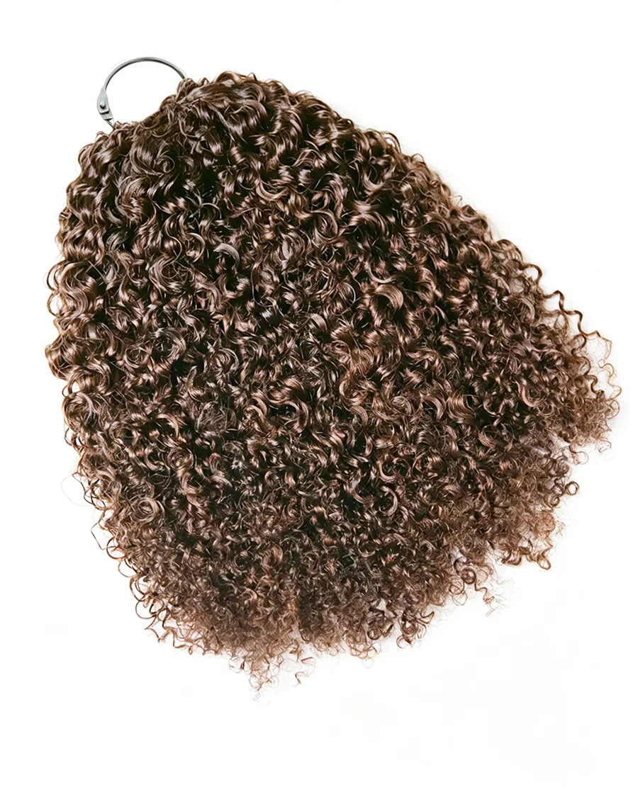 2026 New ✨ Chocolate Brown Curly Crochet Hair – Soft Lightweight Defined Curls