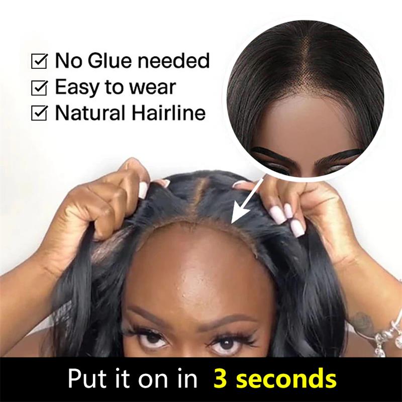 Glueless Wig Fluffy Kinky Curly 7x5 Pre Cut Lace Front Wigs Pre Plucked Natural Hairline 180% Density Flash Sale