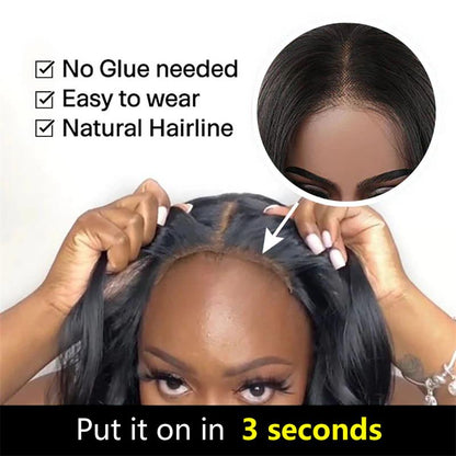 Glueless Wig Fluffy Kinky Curly 7x5 Pre Cut Lace Front Wigs Pre Plucked Natural Hairline 180% Density Flash Sale