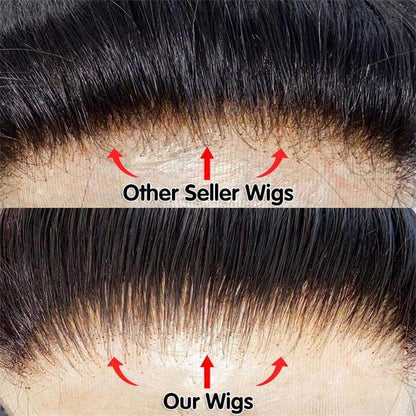 Geeta 6x4 Lace Closure / 13x6 Straight Lace Front Wigs Human Hair 180% Density Glueless Wigs