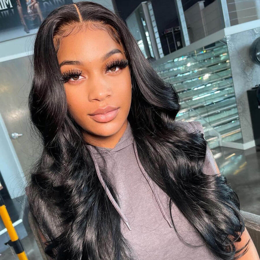 180% Density 3D Body Wave 13x6 Lace Frontal Wig Human Hair Pre Plucked Gluless Wig Flash Sale US Address Only