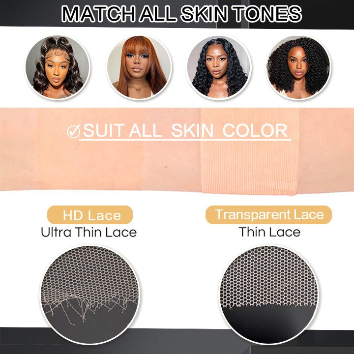 Raw Glueless Wig Bouncy Loose Wave 13x4 /  7x5 Lace Front Human Hair Wigs For Women