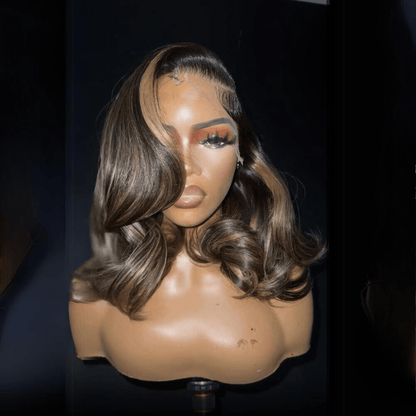 Glueless Luxury Wigs Layers Bob Body Wave Honey Blonde 13x4 Lace Front Wig HD Lace Human Hair Wigs Flash Sale